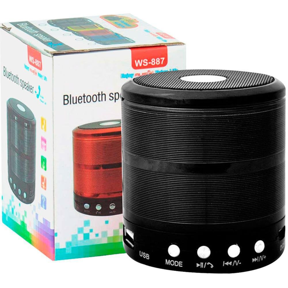 Mini Caixa De Som Portátil Speaker WS-887