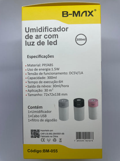 Umidificador de Ar com Luz de LED B-MAX BM-055