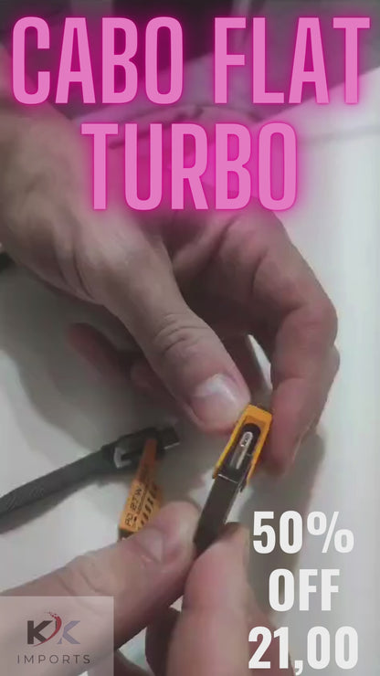 Cabo Flat Turbo 4 em 1 XC-CD-130 X-CELL